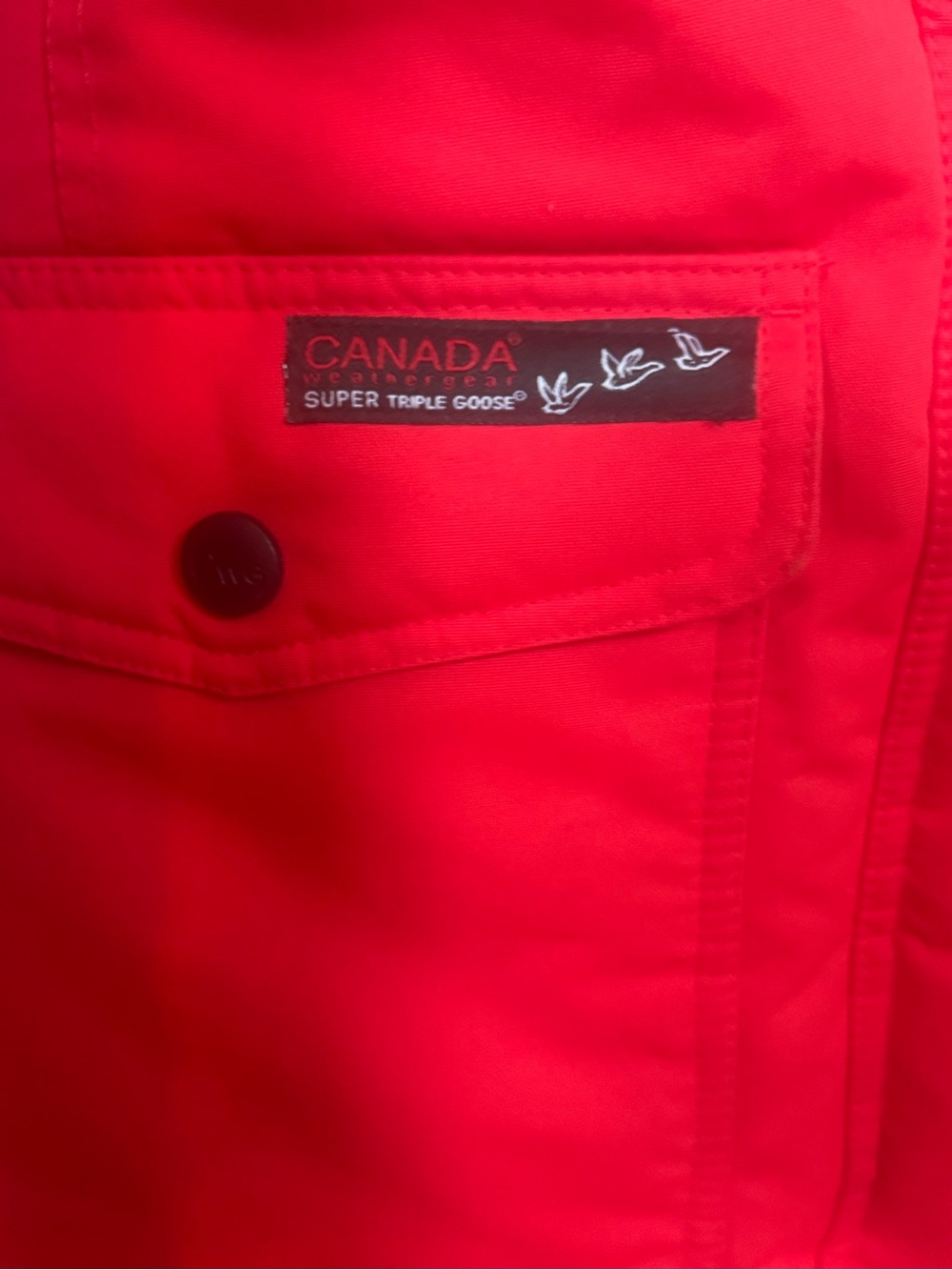 Canadian Weather Gear Bright Red Insulated Winter Jacket with Goose Down, Warm! - Picture 3 of 10